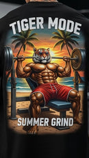Camiseta Oversized F4MA — Tiger Mode | Summer Grind